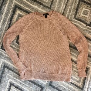 J.Crew Rose Gold Metallic Sweater
